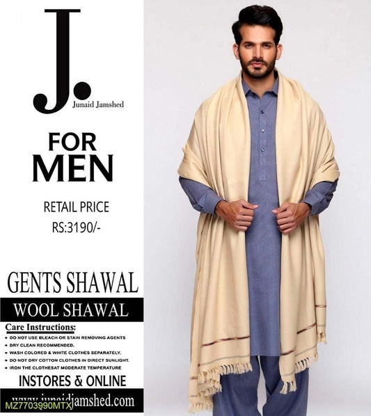 Men's Wool Plain Shawl..