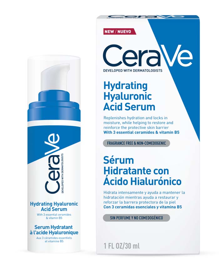 Hydrating Hyaluronic Acid Serum formulated with 3 Essential Ceramides, Vitamin B5 and Hyaluronic Acid