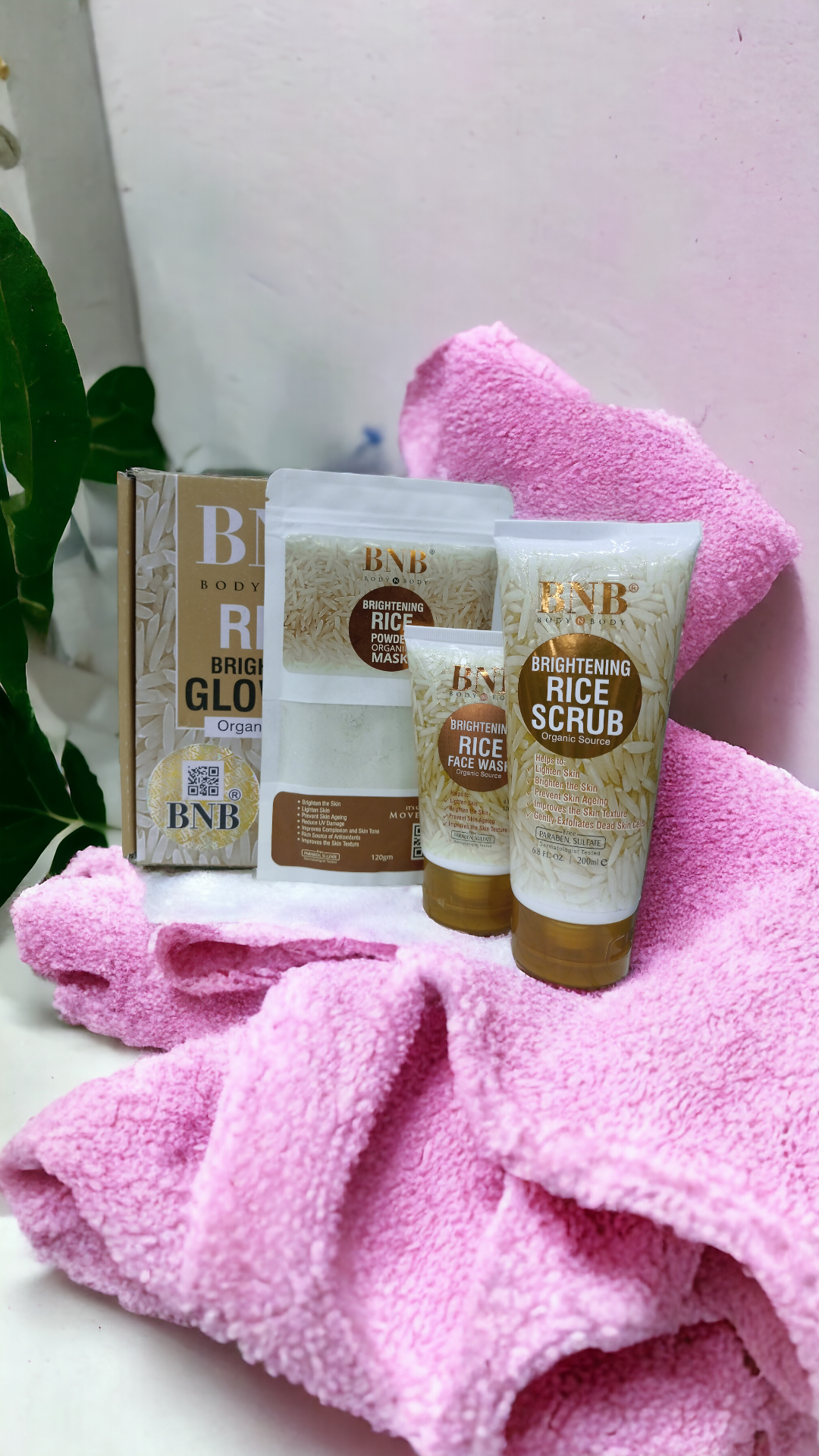 BNB Rice Extract Bright & Glow Kit